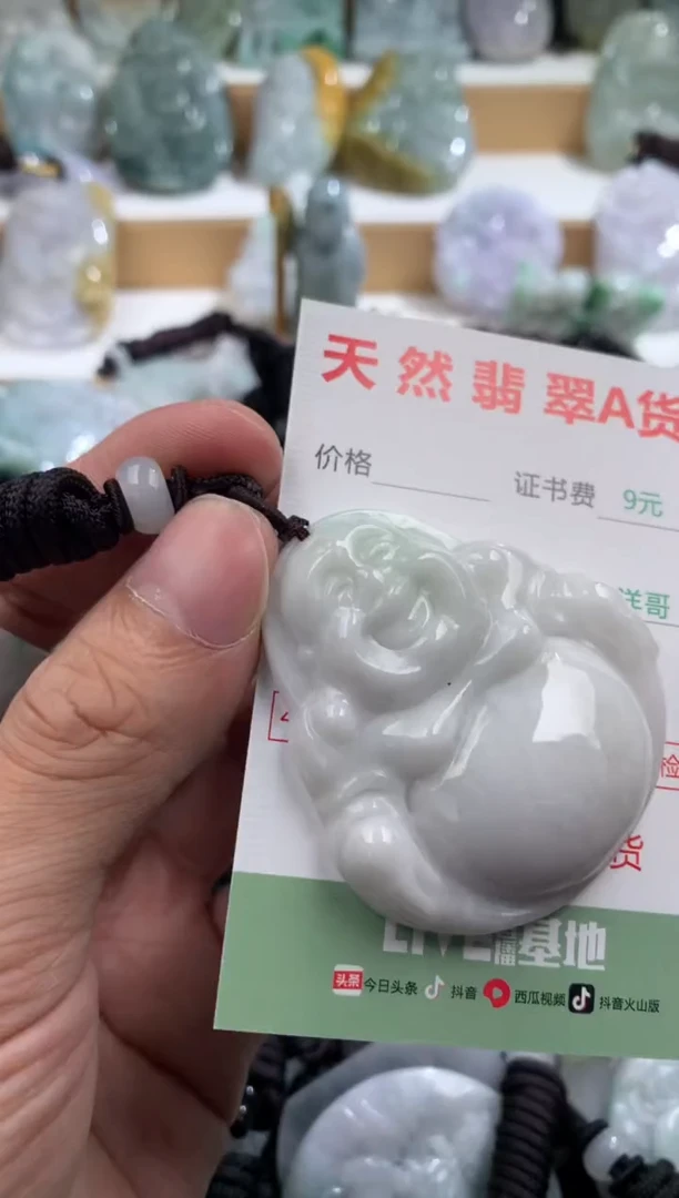 翡翠未镶嵌吊坠(不含链)1