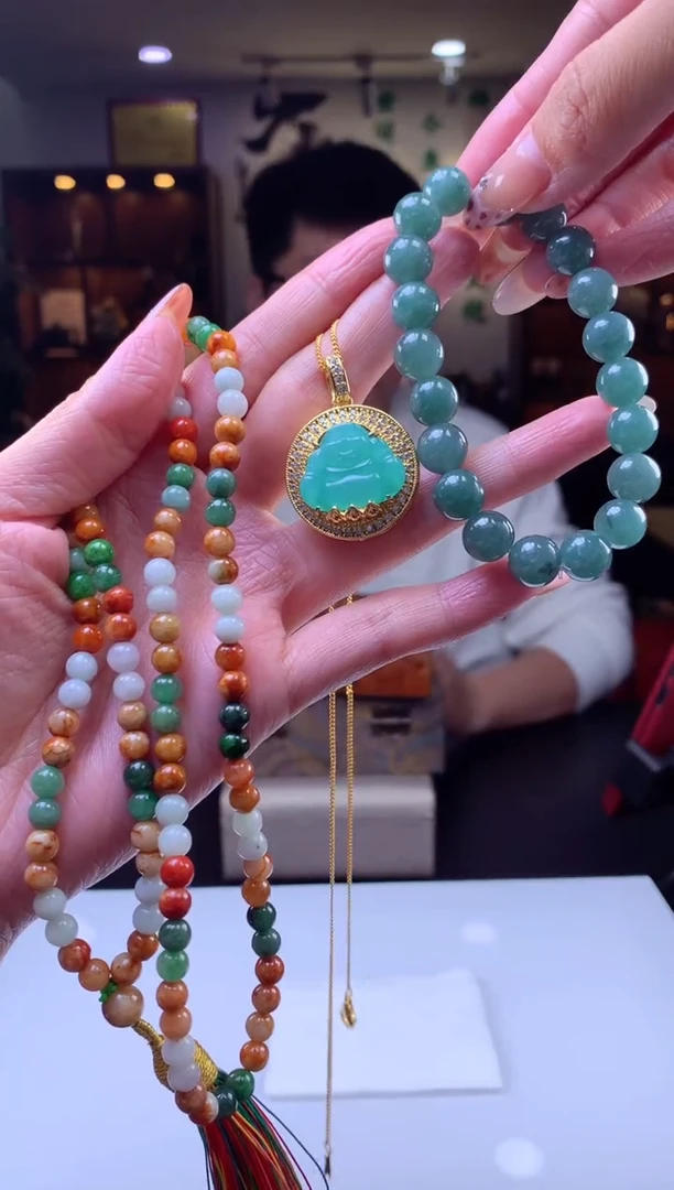 【闪购商品】翡翠颈饰未镶嵌挂件发货（拍一发一）