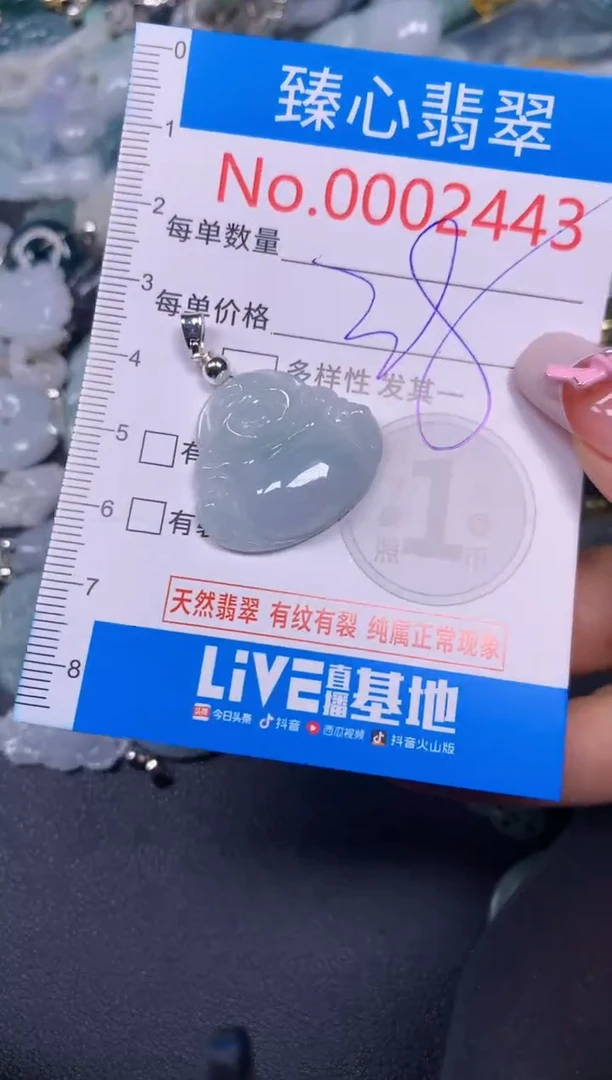 【闪购商品】翡翠颈饰未镶嵌含绳0002444