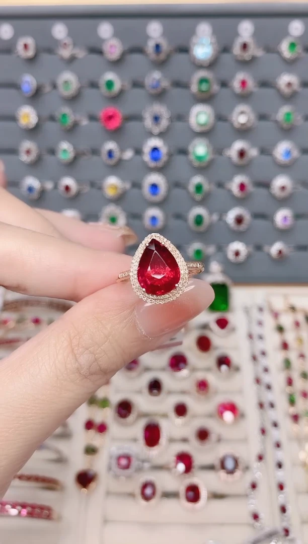 碧玺戒指18K金镶嵌碧玺3.15ct
