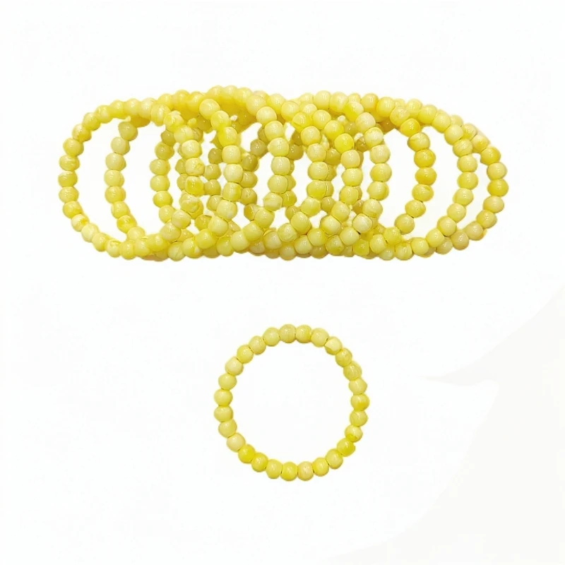 斌缘（华章）奶白花金白琥珀蜜蜡单圈多样性发其一轻品控全品率95%