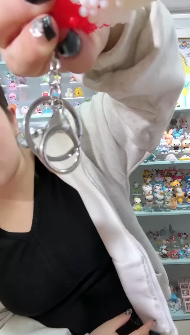 亚克力1547 银色链条钥匙扣20个