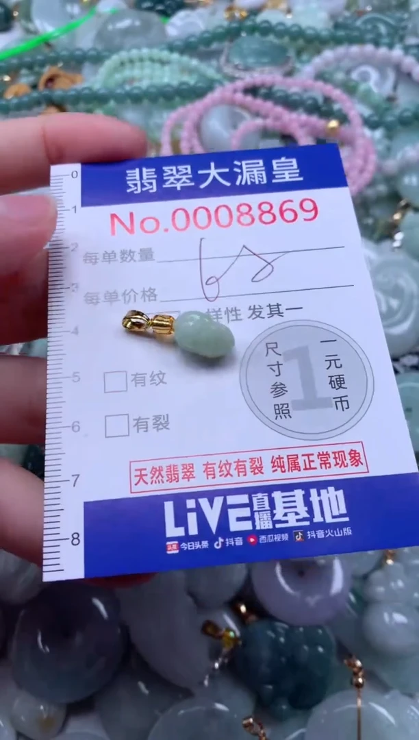 翡翠未镶嵌吊坠(不含链)8869