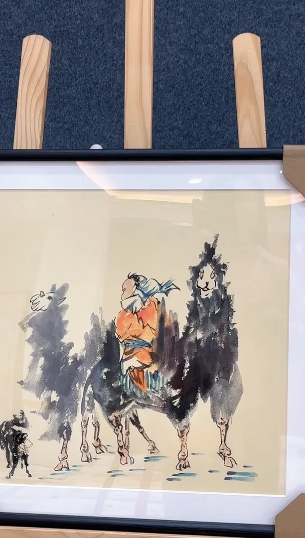 国画孙布衣-50卡纸带实木框-259tt03
