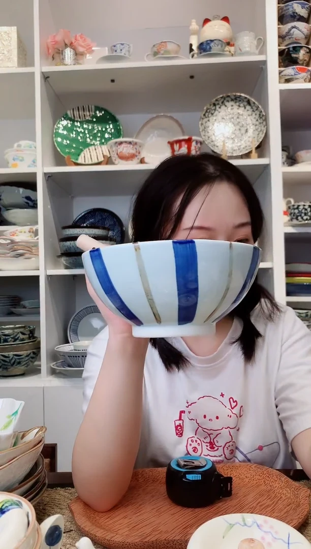 陶瓷【微瑕】美浓烧大号研磨碗