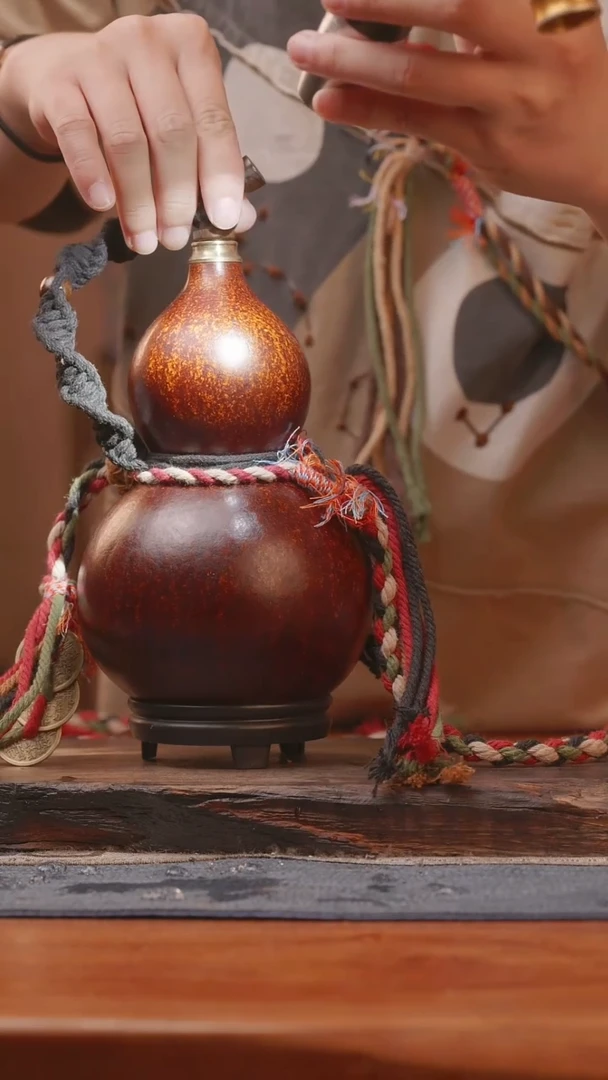 1278号精品大漆葫芦防腐防渗装水茶酒
