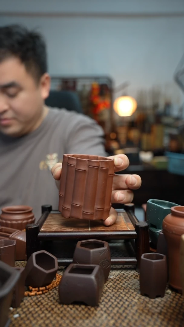 紫砂花盆長木軒精品紫砂