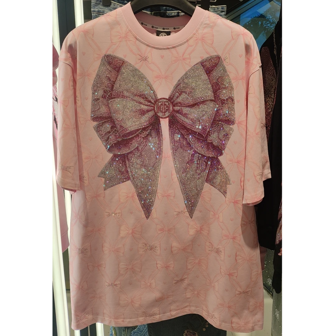 TCH服饰-潮牌时尚中长款宽松短袖T恤T75B306050