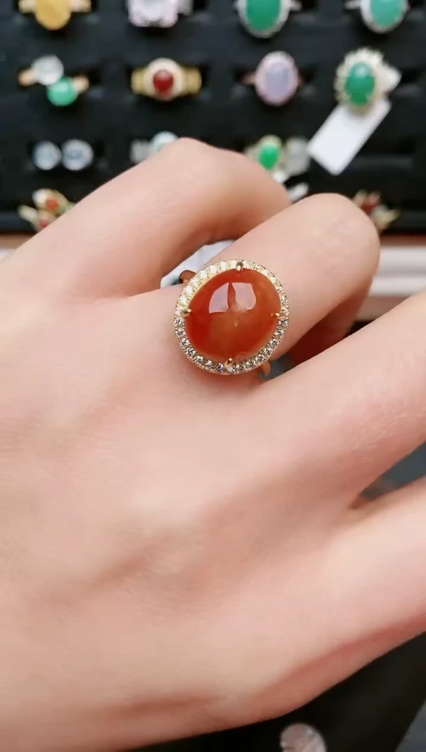 【闪购商品】翡翠戒指银S925镶嵌....