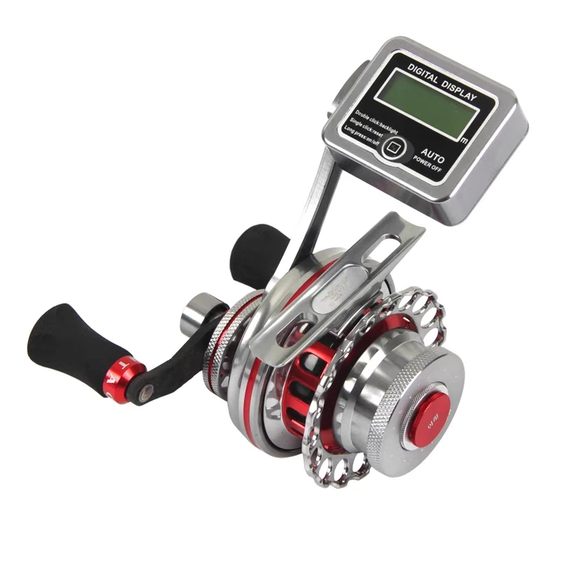 桃源数显筏轮全金属伐钓轮桃源HS-X65筏轮磁力缓降泄力筏钓轮