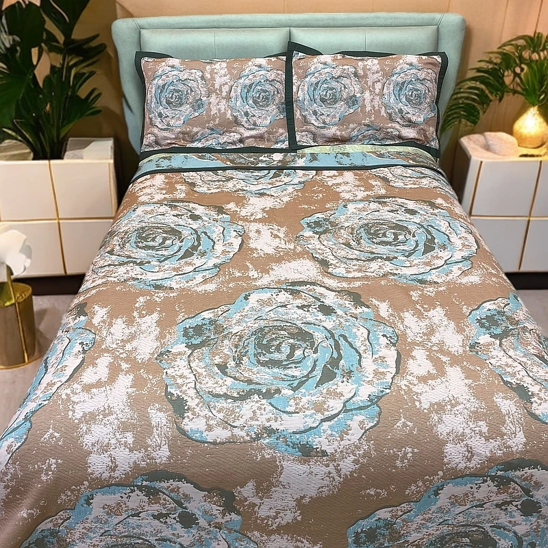 恒温纱布盖毯四季毯--海洋之心240*250