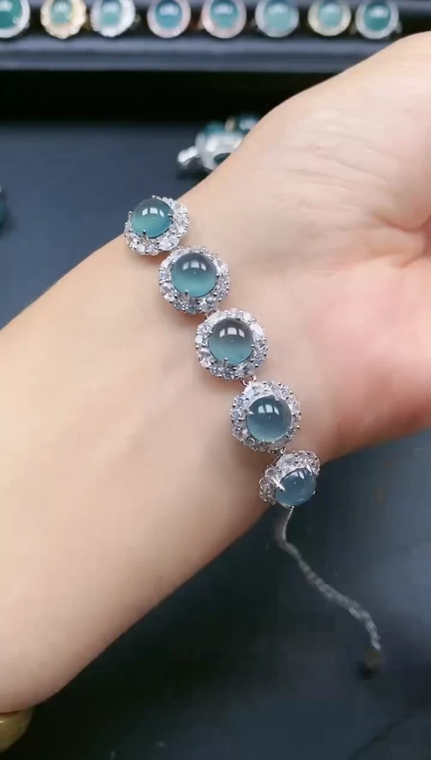 翡翠戒指银S925镶嵌111111