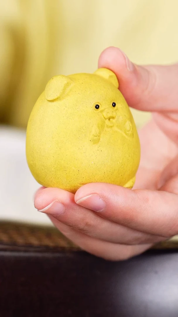茶壶紫砂小猪茶宠23