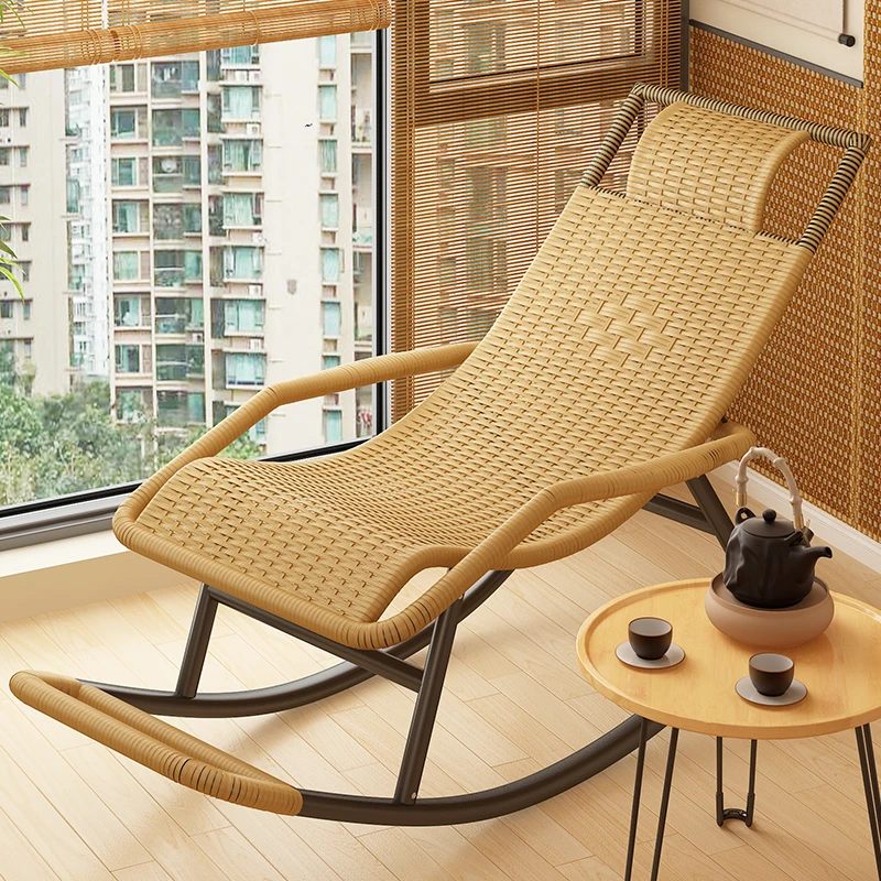 懒人摇椅家用客厅阳台午休神器大人摇摇椅可睡可躺两用休闲椅单人