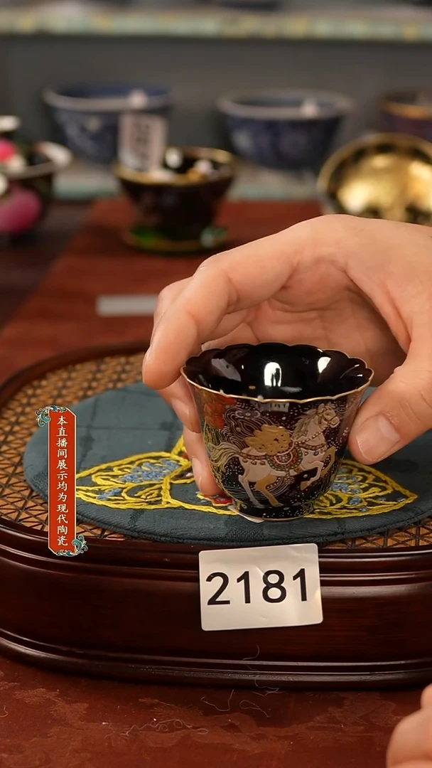 瓷片景德镇手工手绘2181