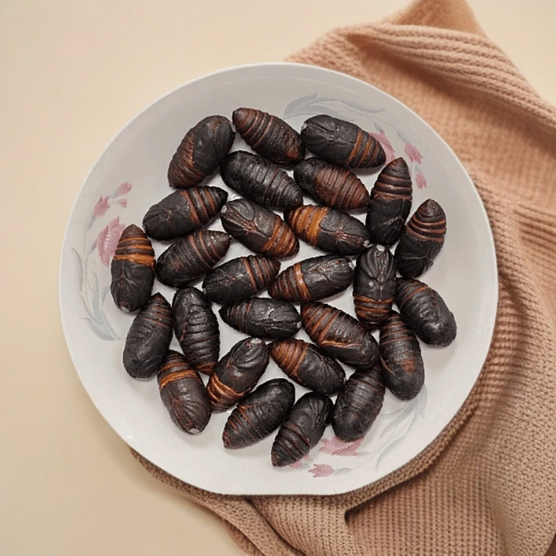 元宵节专拍 小黑柞蚕蛹3-4厘米 东北特产 产地直发