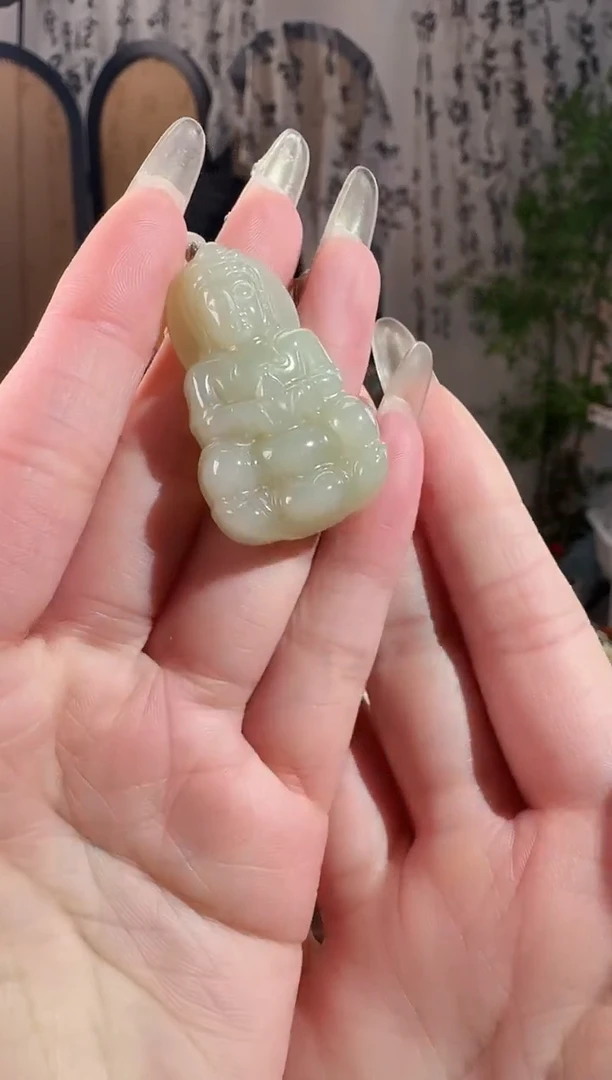 颈饰未镶嵌和田玉421观音