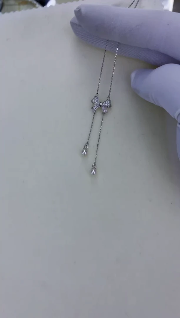 银S925镶嵌饰品海水珍珠设计款套链