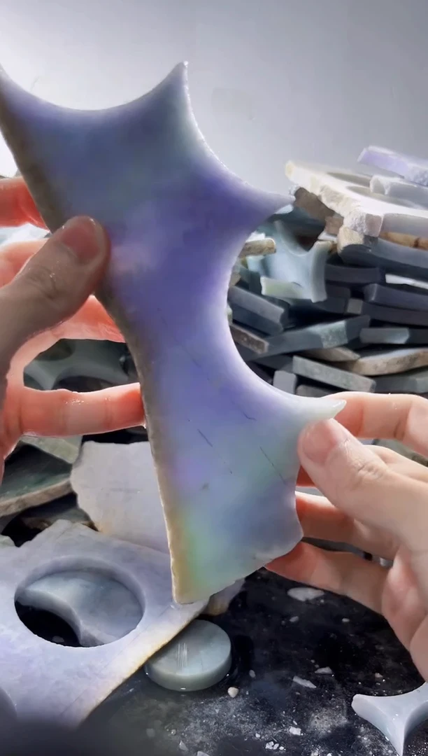 裸石翡翠缅甸翡翠A货文6556