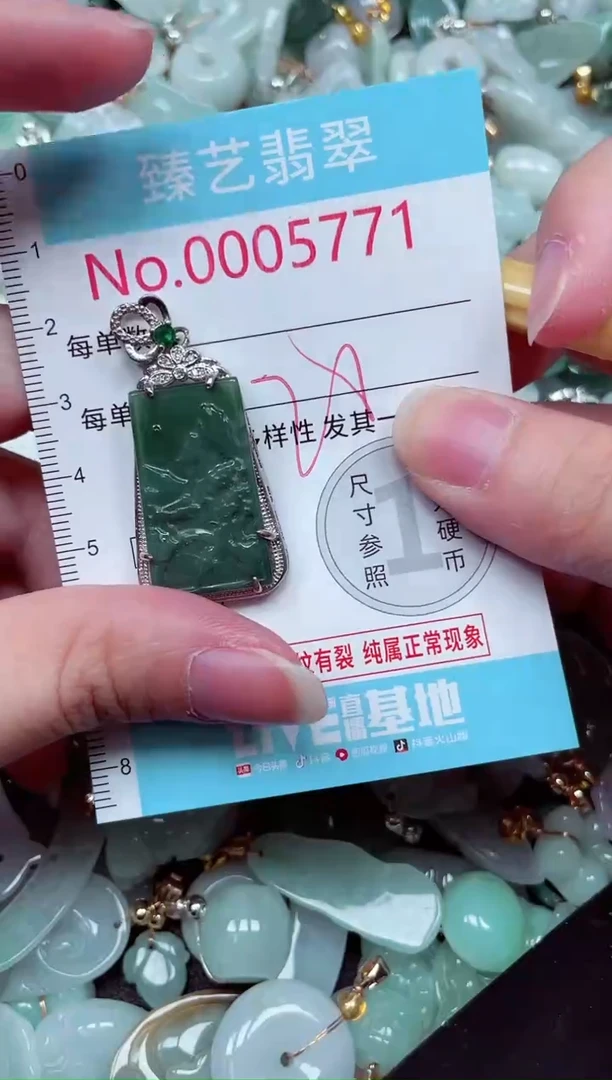 吊坠(不含链)未镶嵌翡翠5771