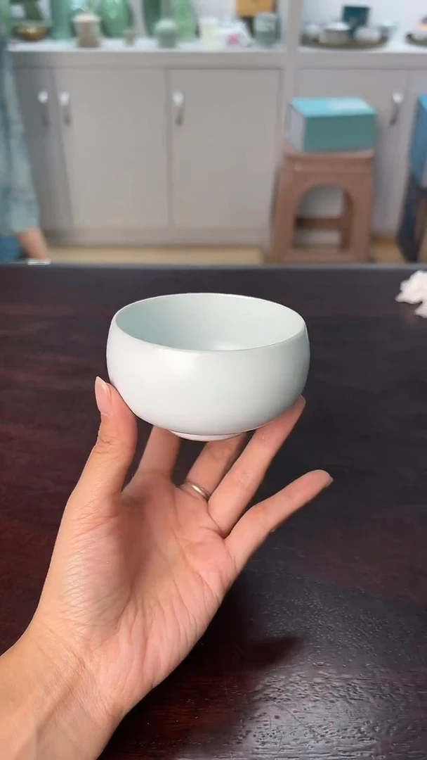 龙泉云间青瓷小米茶器
