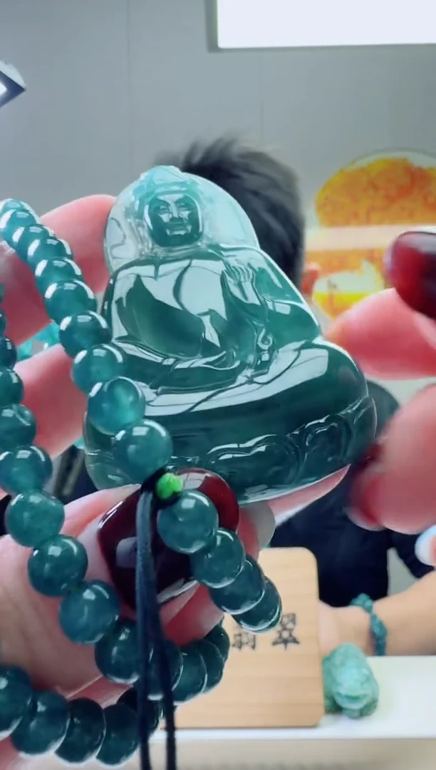 颈饰未镶嵌翡翠天然A货翡翠  多样性随机发其一