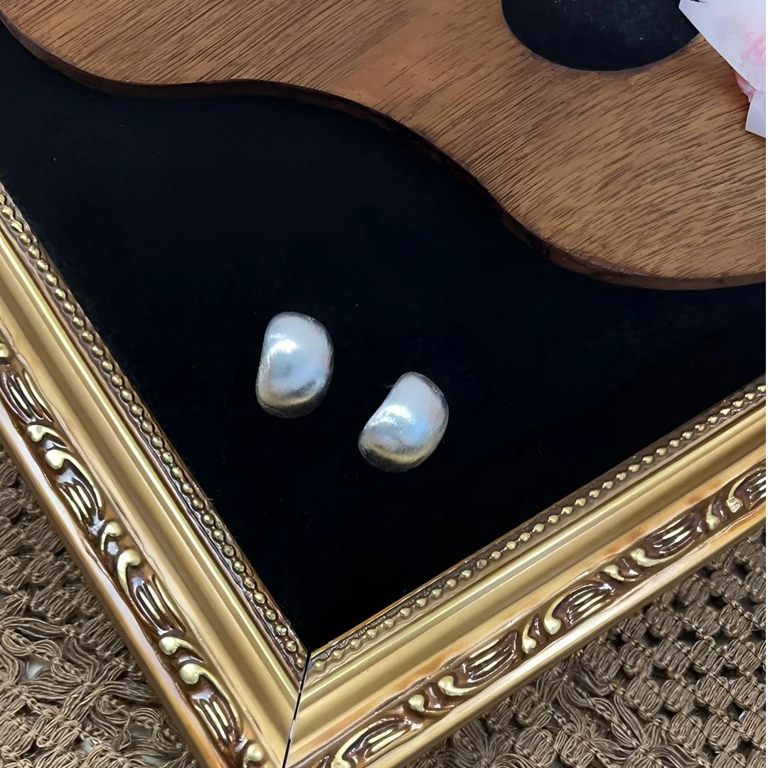 铜合金锆石耳饰 女银色港风少女风耳钉优雅轻奢复古小众素款287