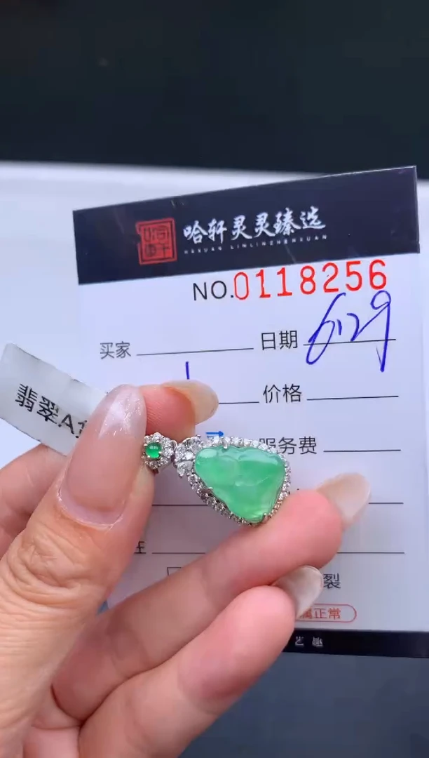 翡翠挂件未镶嵌哈轩  挂件1