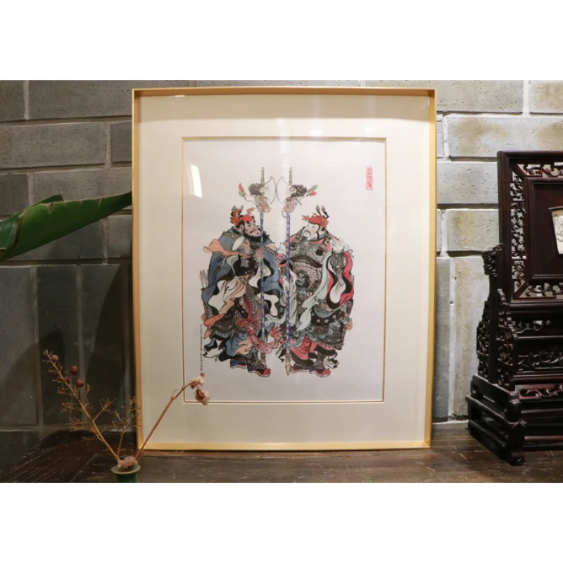 戴敦邦限量原作迎春版画作品《门神》（大）