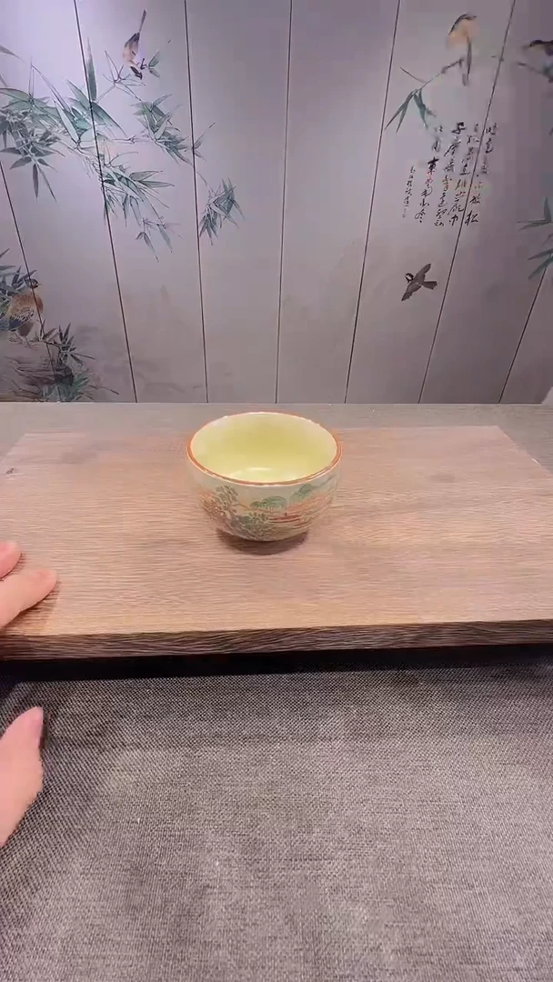 @微光茶器山水铜钱禅定主人杯TJ084