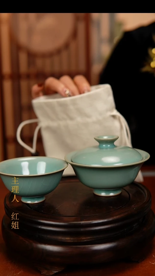 瓷片原产地原矿釉汝瓷