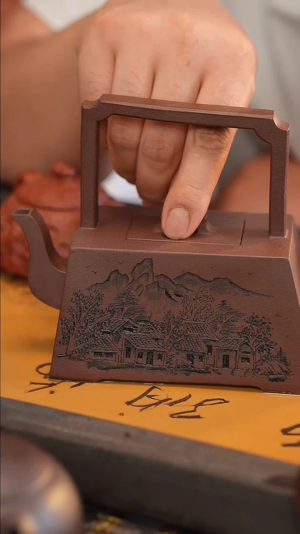 茶壶紫砂原矿手工制作全手工