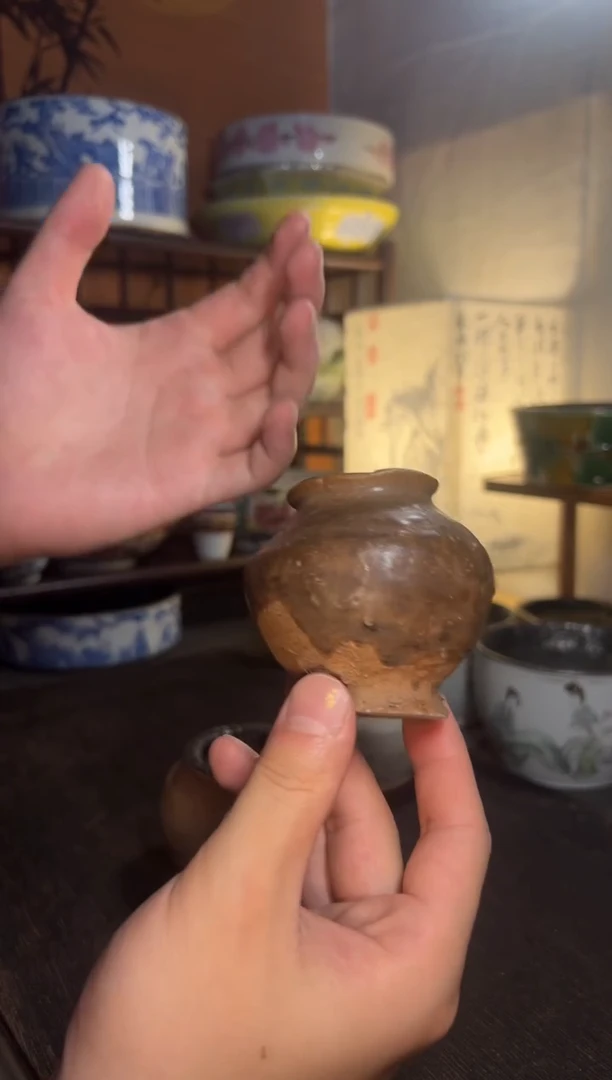 小陶罐建水 带纯手工纯锡盖