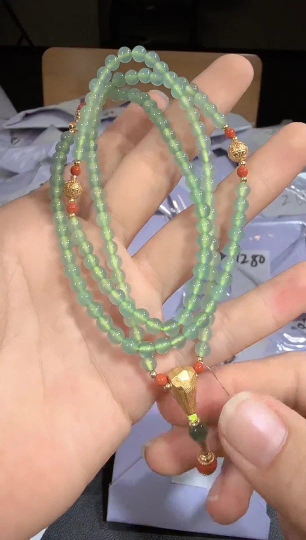 项链未镶嵌翡翠珠链