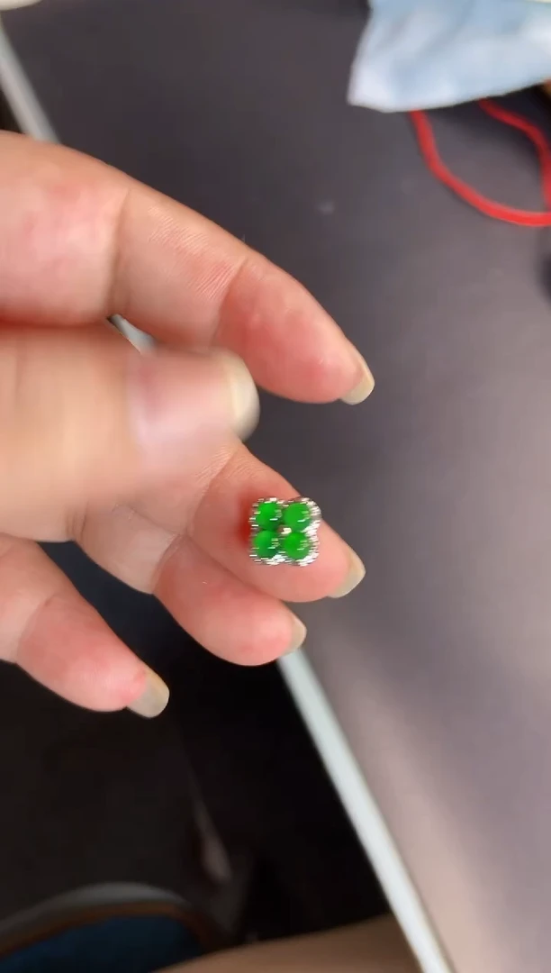 吊坠(不含链)银S925镶嵌翡翠1