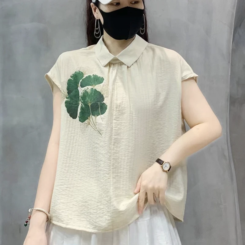 【大婷子严选】22608#薄款洋气宽松时尚休闲显瘦减龄气质百搭上衣