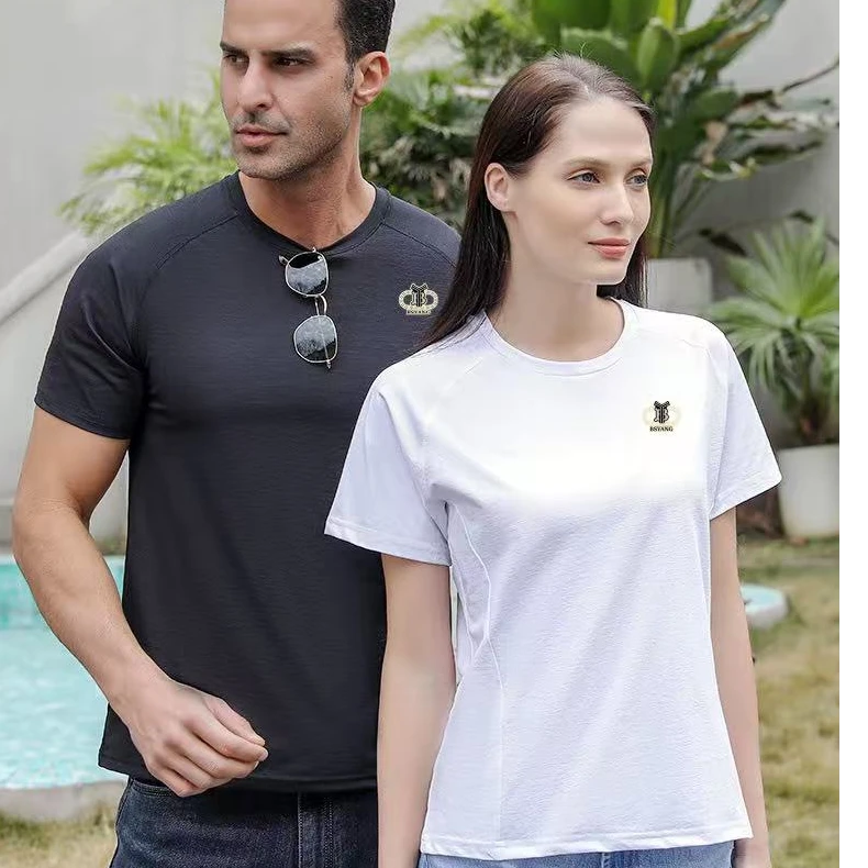 2025索罗娜迪桑棉情侣运动休闲T恤简约百搭速干短袖男女款N