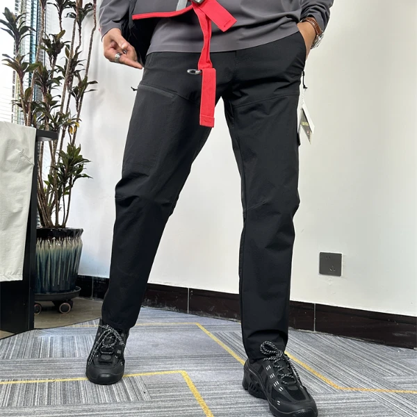 6681新款休闲户外运动长裤男士休闲裤直筒薄款宽松透气弹力