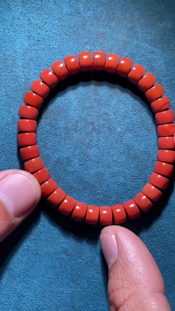 未镶嵌CC南红玛瑙片珠手串卡7+