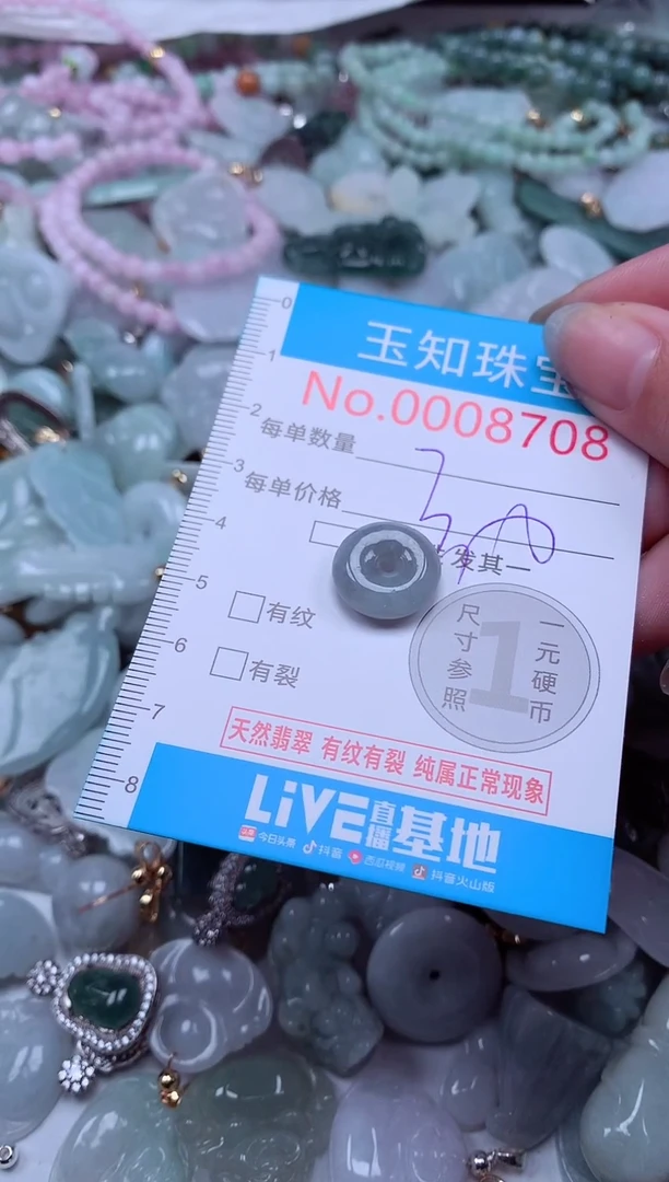 翡翠未镶嵌吊坠(不含链)8708