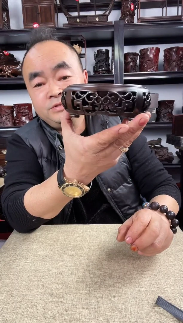 木老李红木工艺品780瑕疵