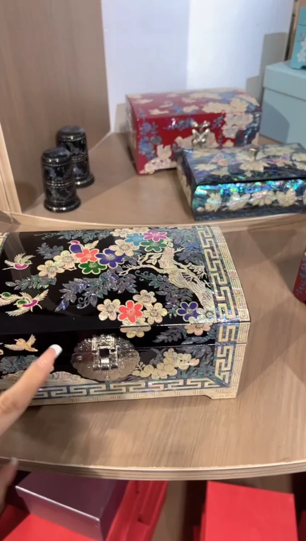 【闪购商品】微瑕不退换鱼锁满贝弘贝雅螺钿漆器文化馆