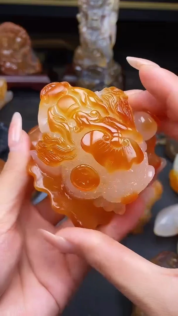 玛瑙/玉髓颈饰未镶嵌龍*dd