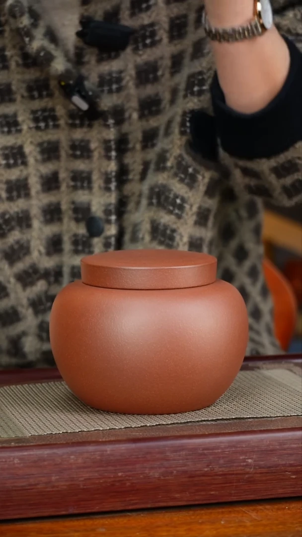 宜兴原矿紫砂茶叶罐