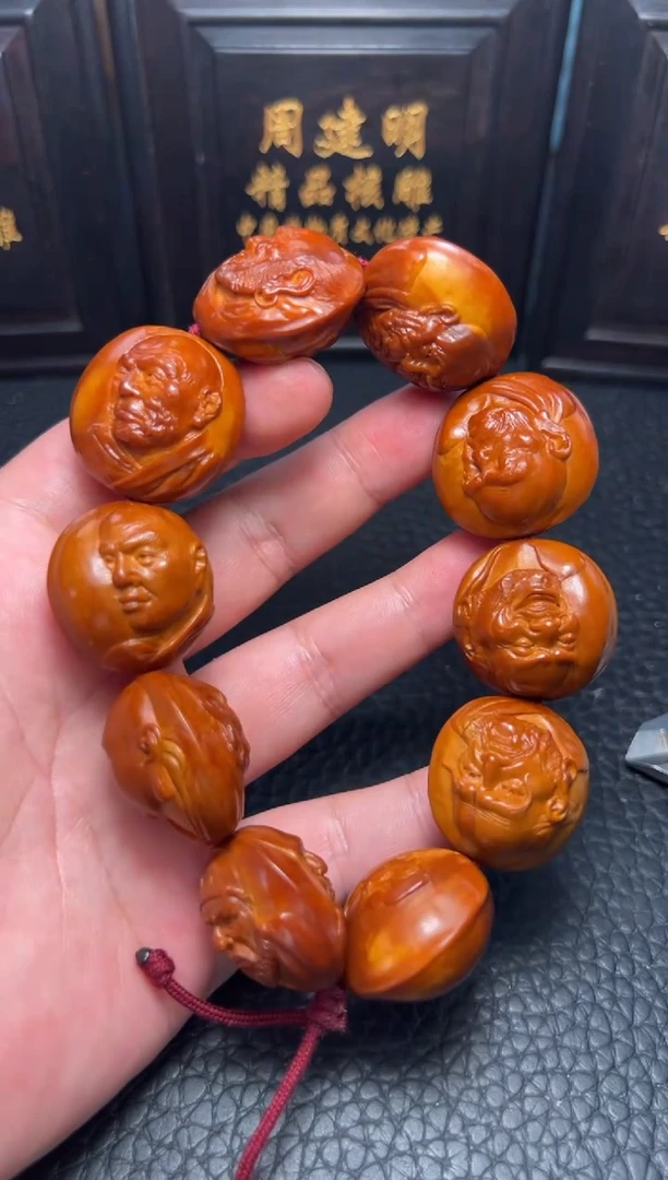 手串/手链橄榄核回血王彬2.7双面十八罗汉手串