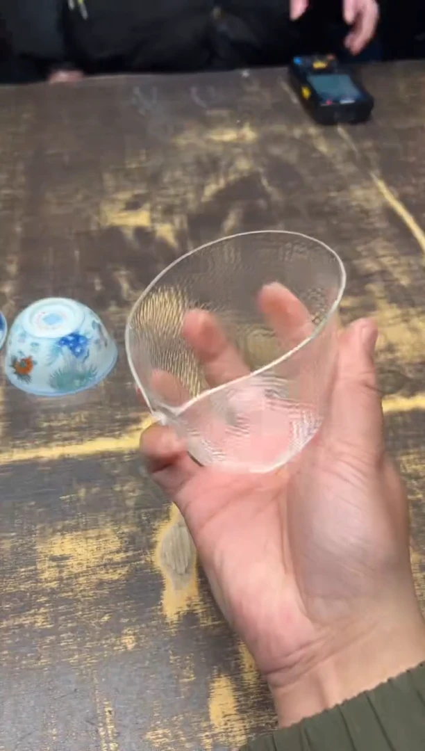 【闪购商品】/魏小玻水滴公杯（透明）钻石切割纹