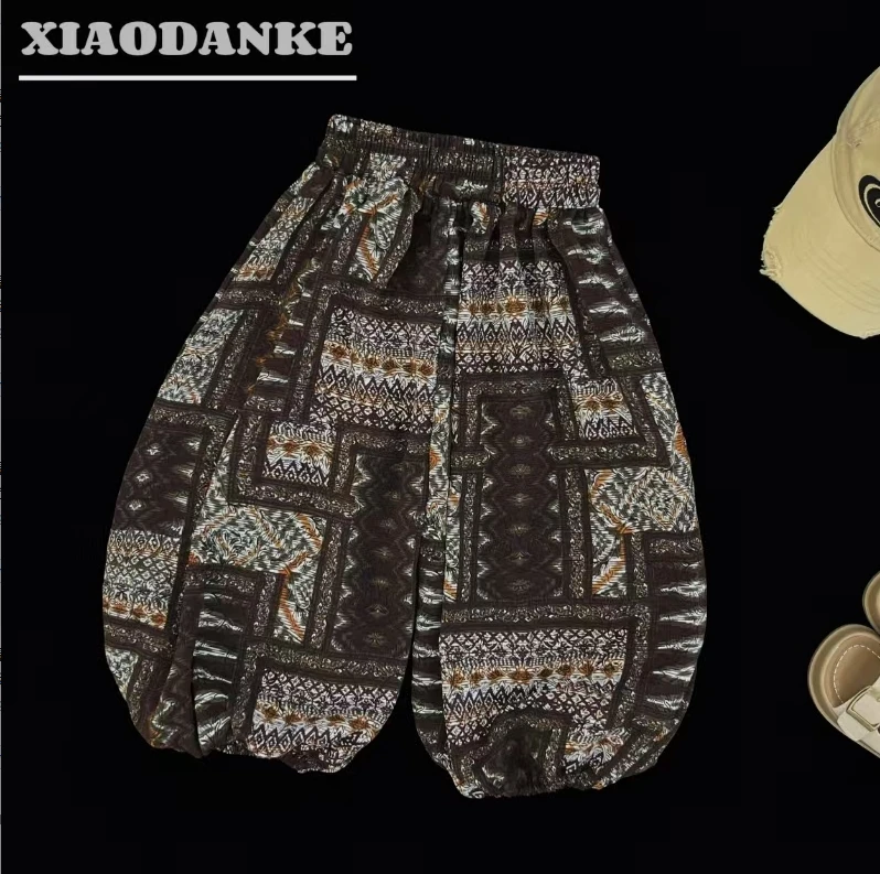 【小蛋壳】【现货】儿童夏季韩版时尚薄款冰冰裤灯笼裤洋气防蚊裤长裤