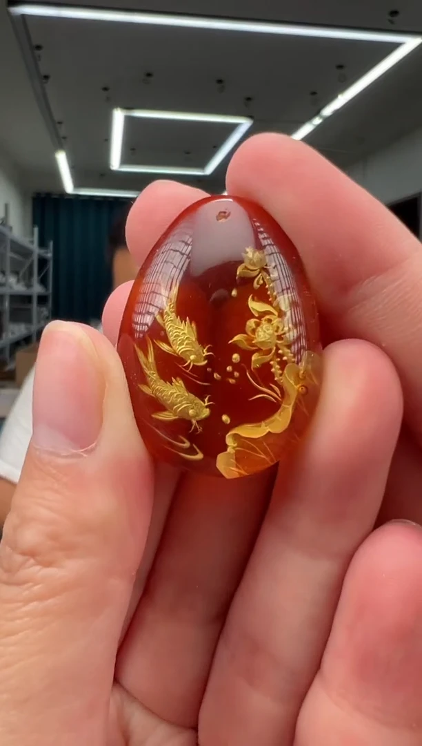 未镶嵌颈饰琥珀小鱼多样性拍一发一