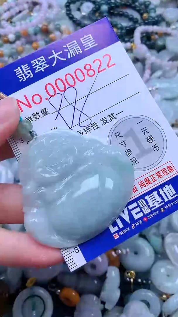 翡翠未镶嵌吊坠(不含链)0822