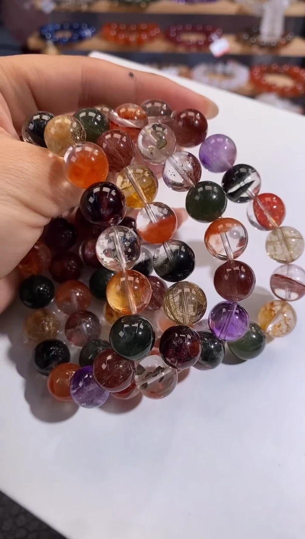 【闪购商品】水晶手链未镶嵌12mm多样性发一